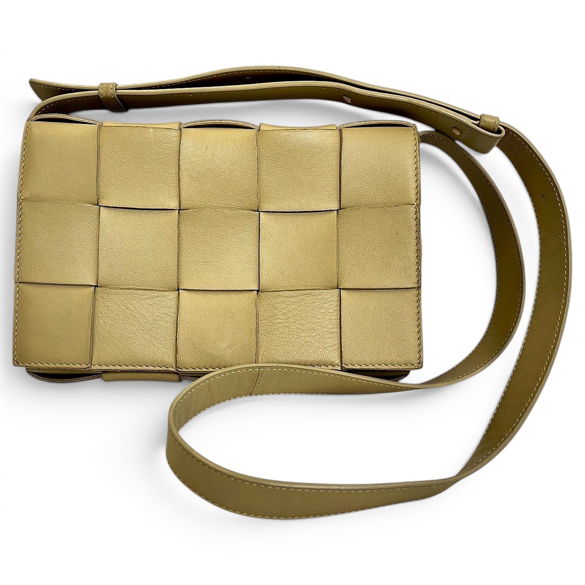 Cassette leather handbag