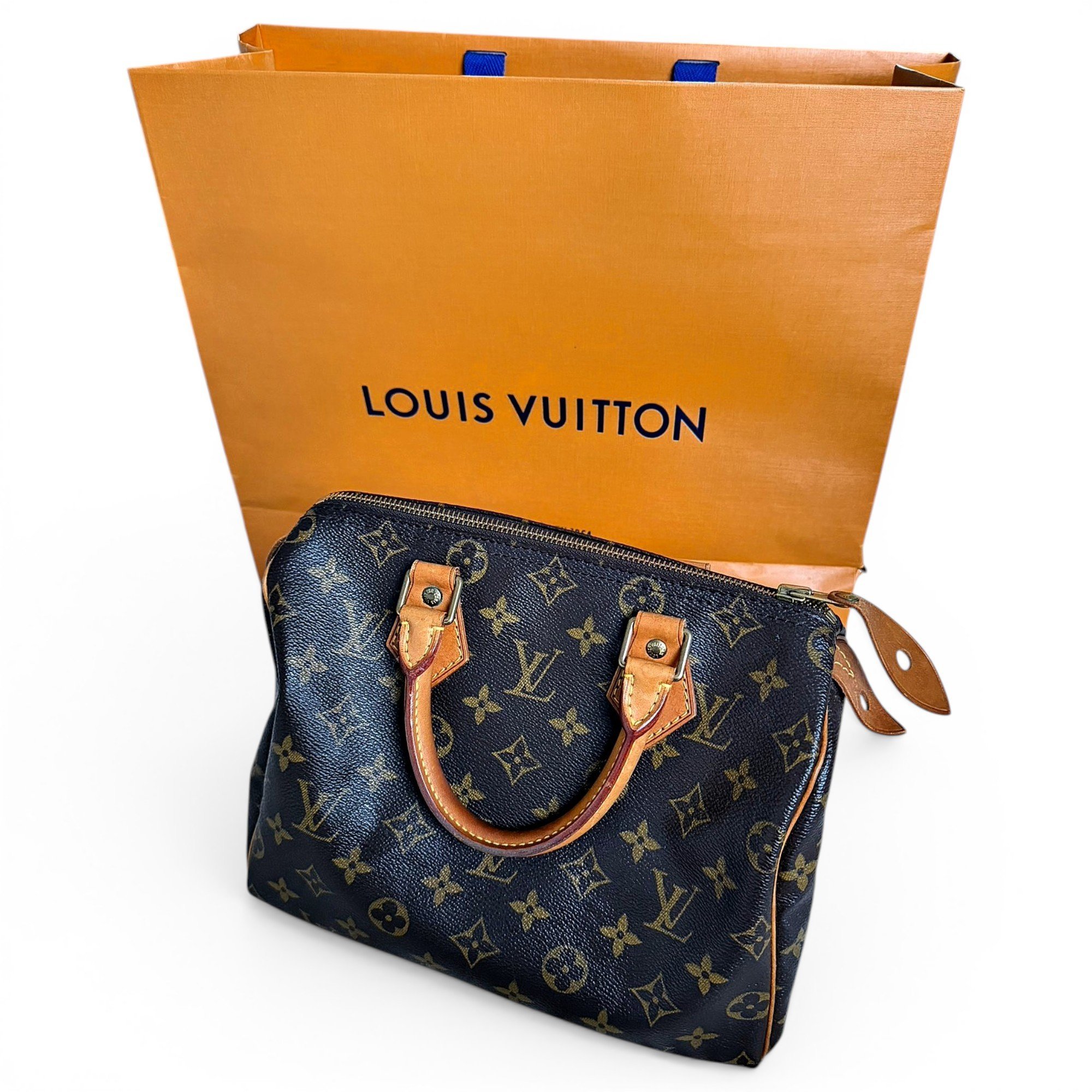 Speedy leather handbag