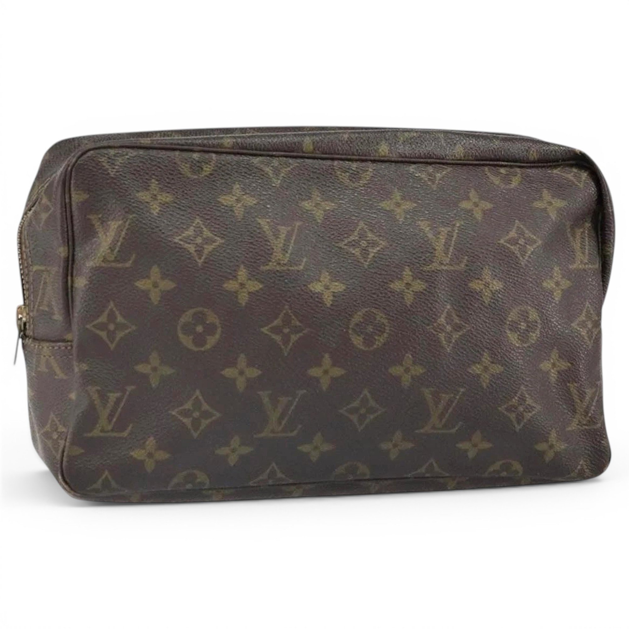 Leather clutch bag