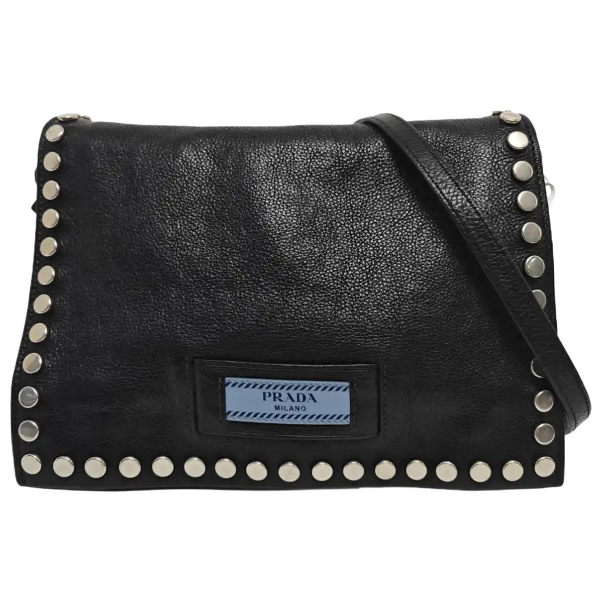 Etiquette leather handbag