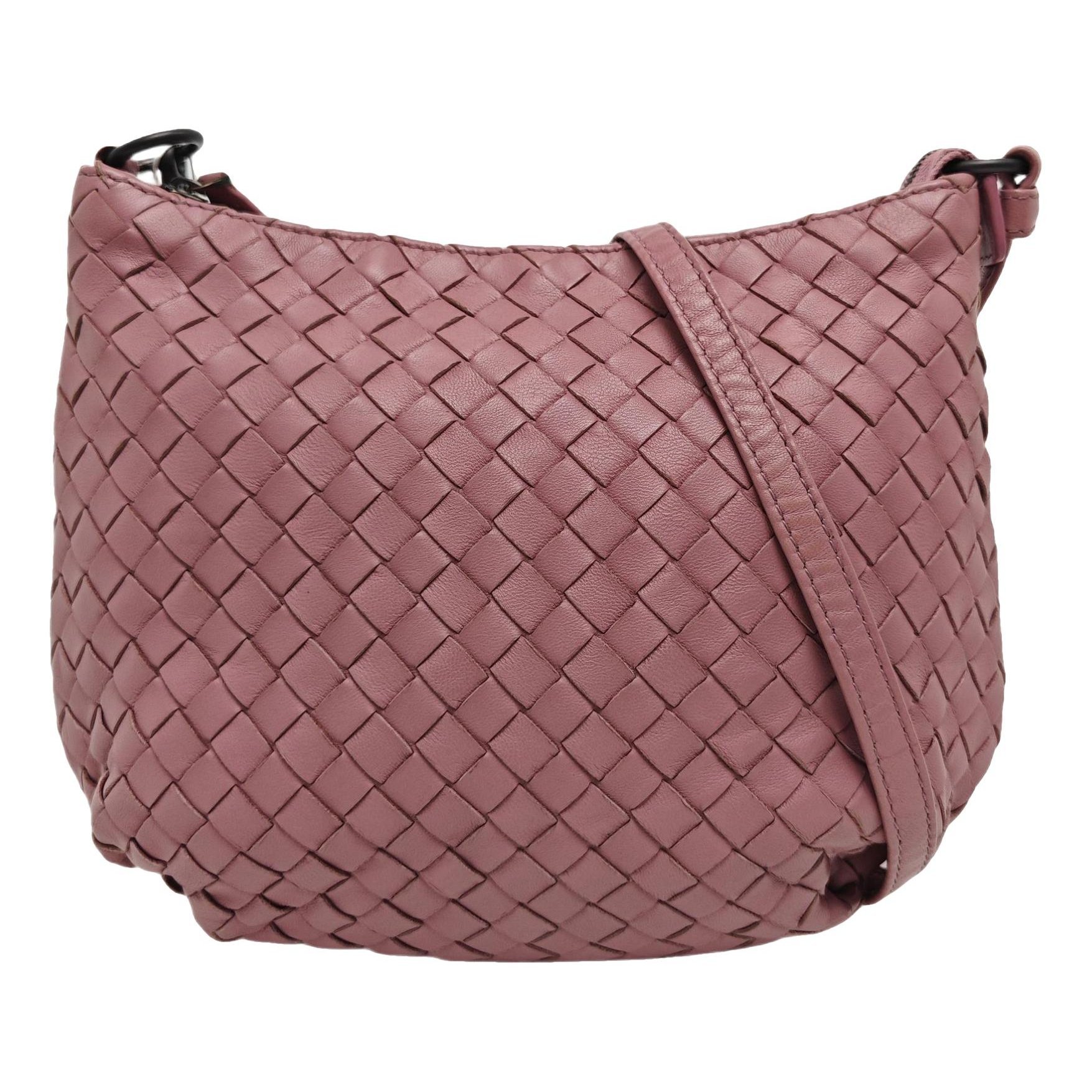Bulb leather crossbody bag