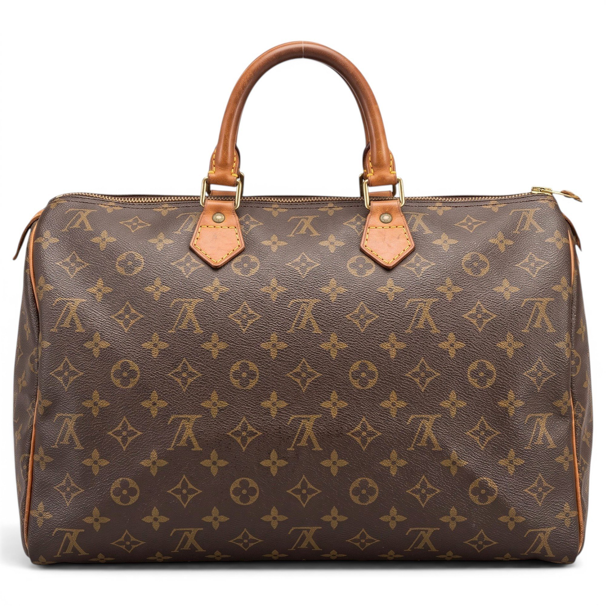 Speedy leather handbag