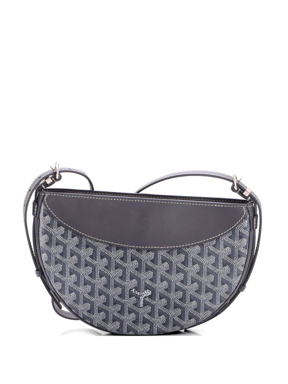 Hirondelle Coated Canvas and Leather shoulder bag