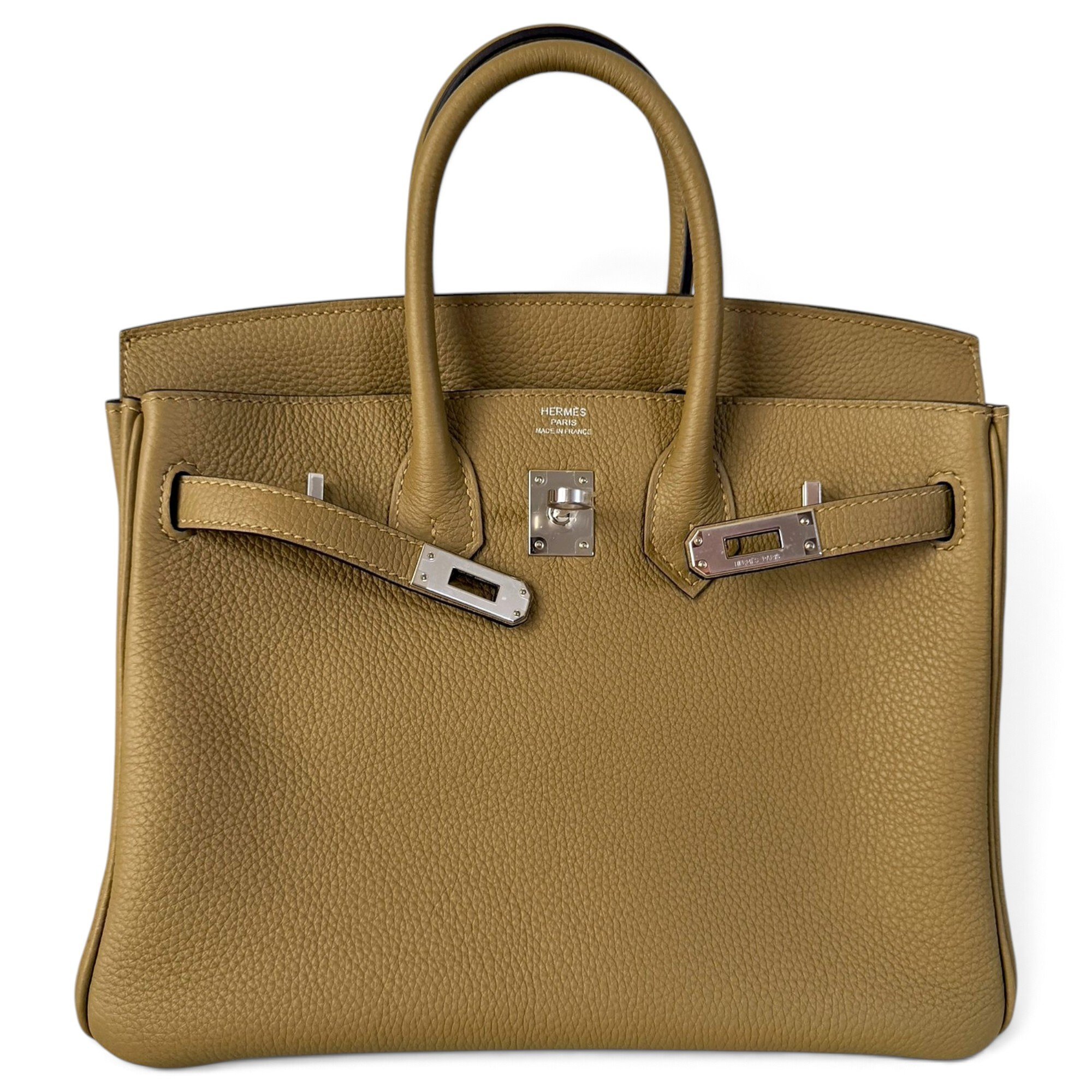 Birkin 25 leather handbag