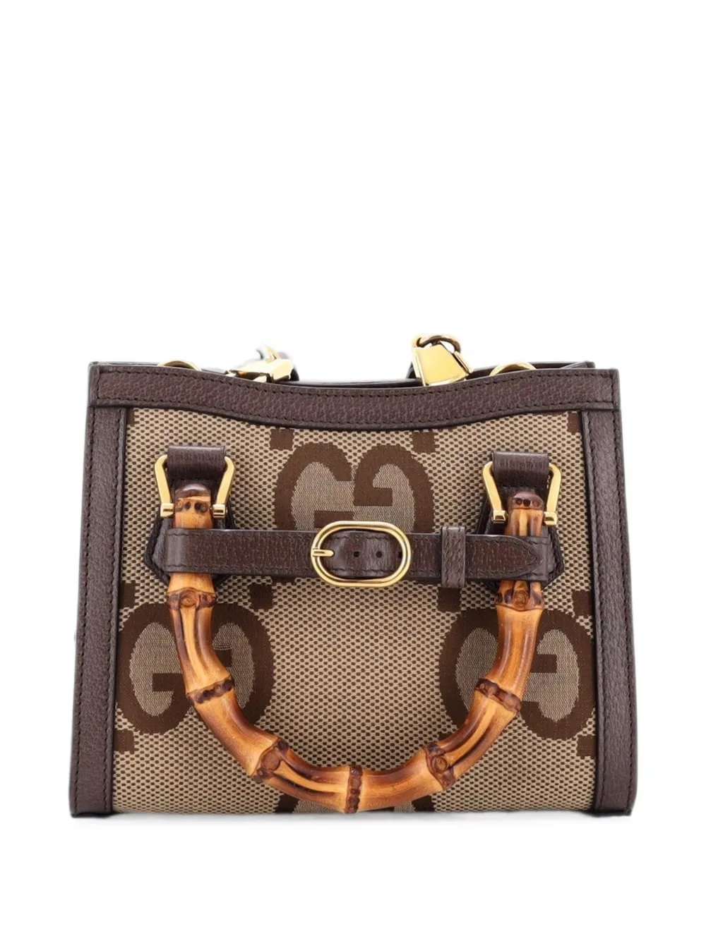 Diana NM Bamboo Handle Tote Jumbo GG Canvas Mini shoulder bag
