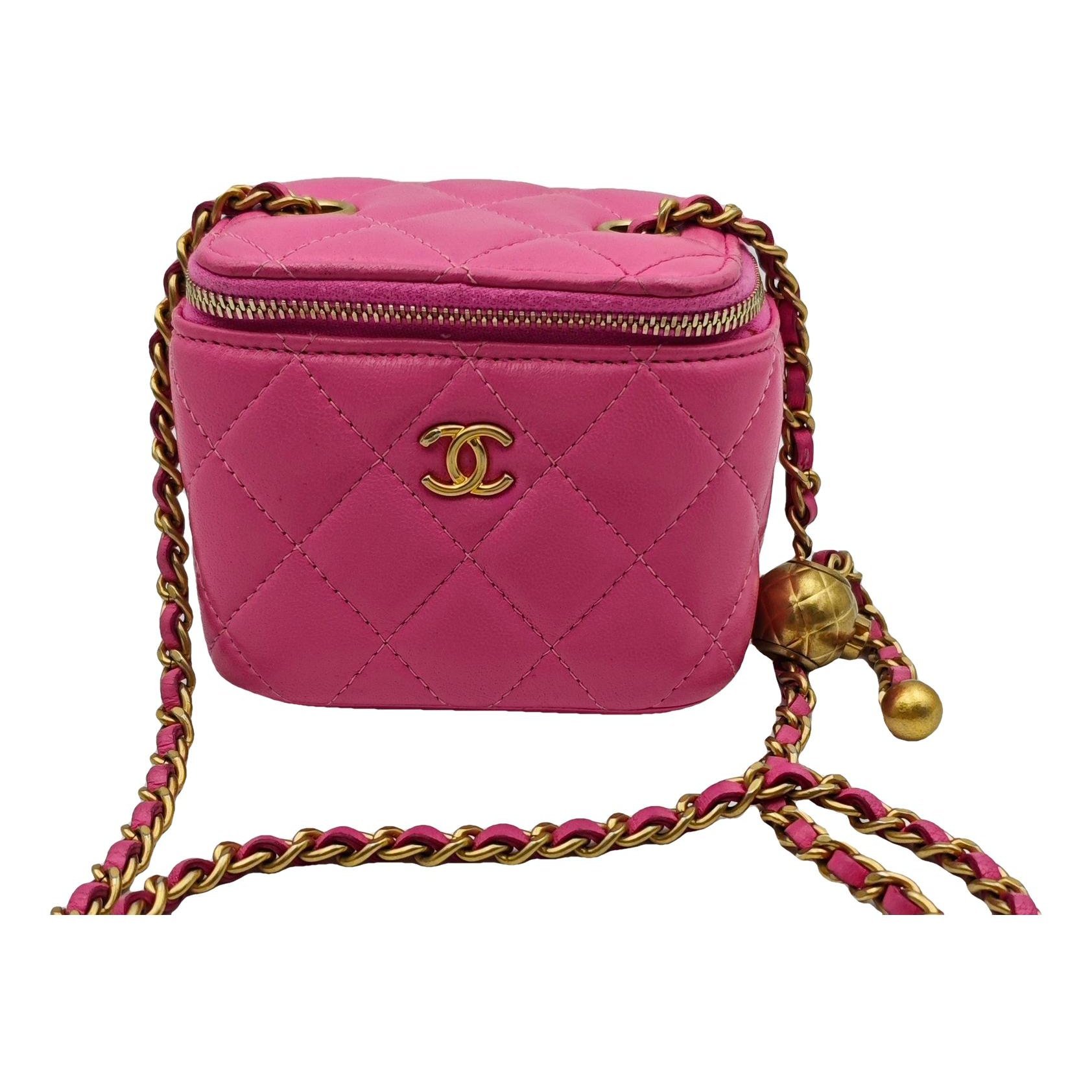 Vanity leather handbag