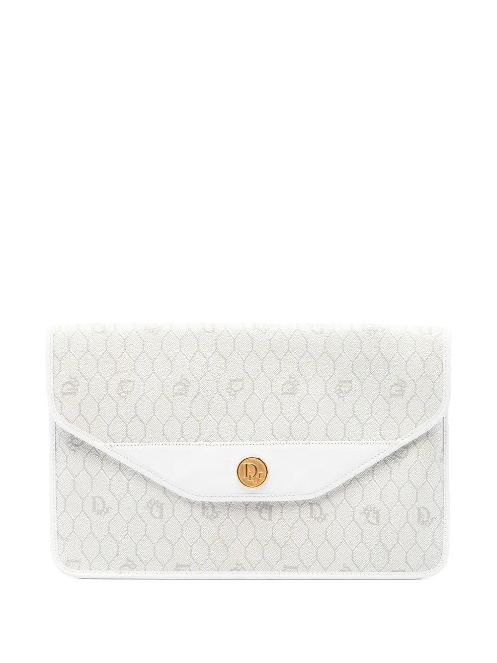 20th Century Honeycomb Coated Canvas clutch bag