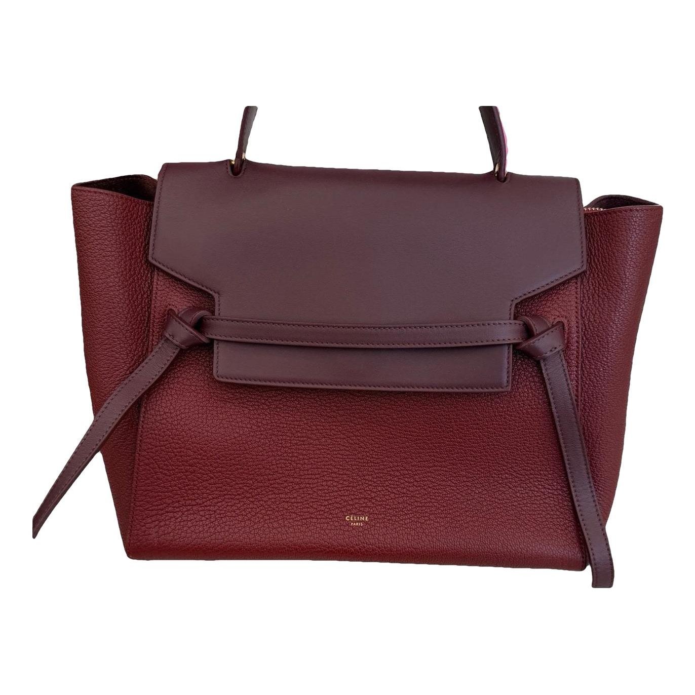 Belt leather handbag