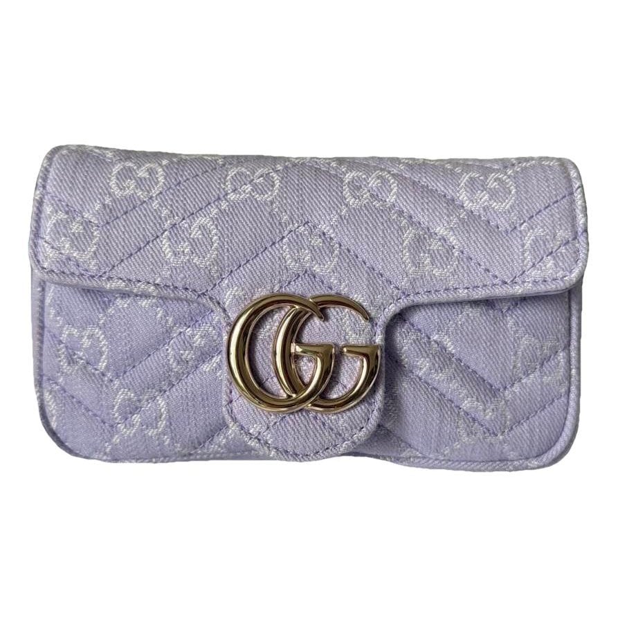 GG Marmont Flap cloth crossbody bag