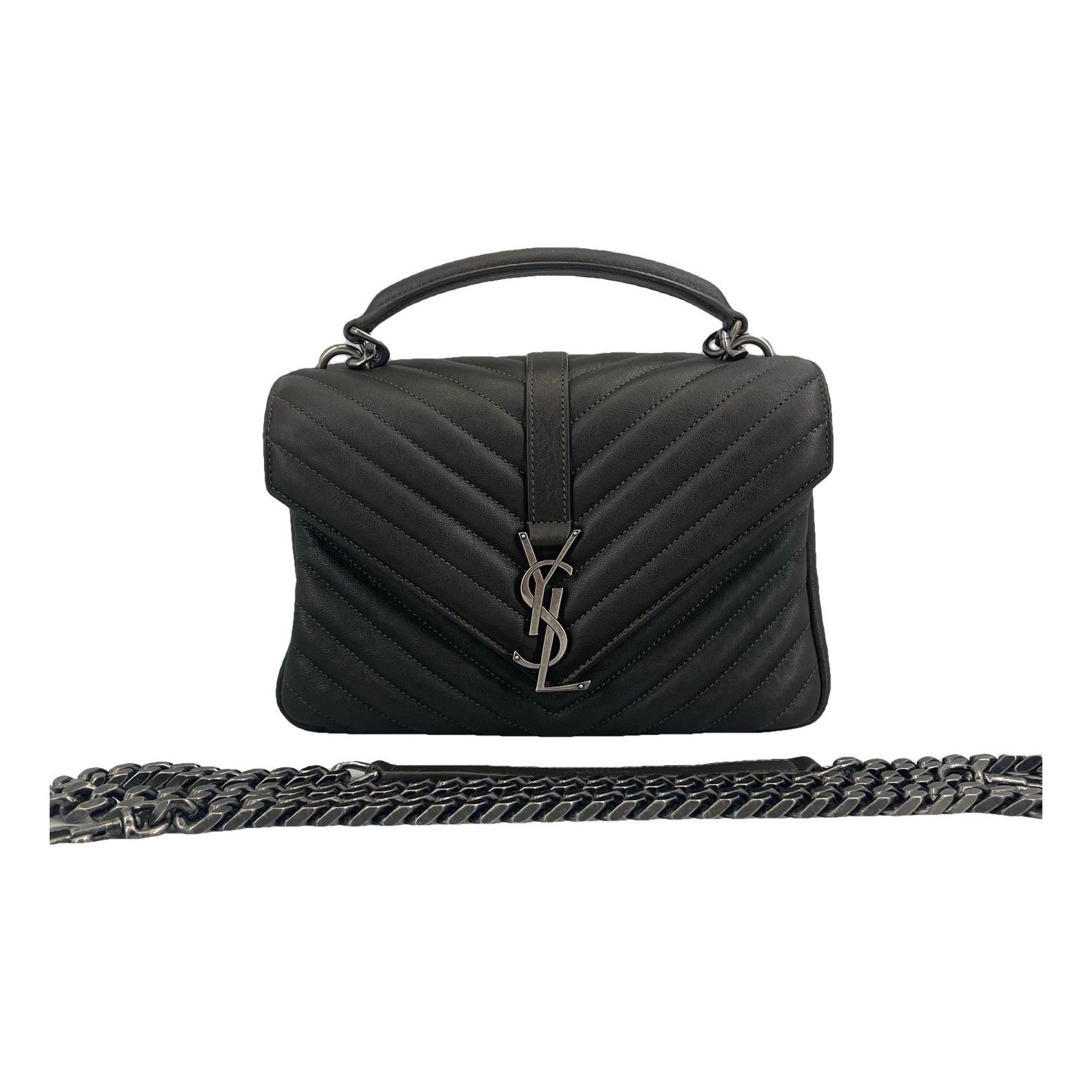 Collége monogramme leather handbag