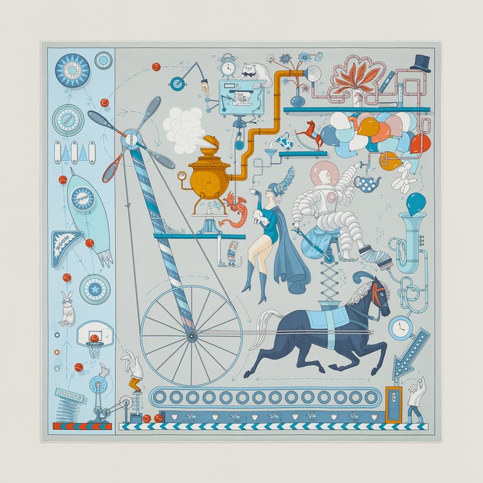 Tea for Two Scarf 90