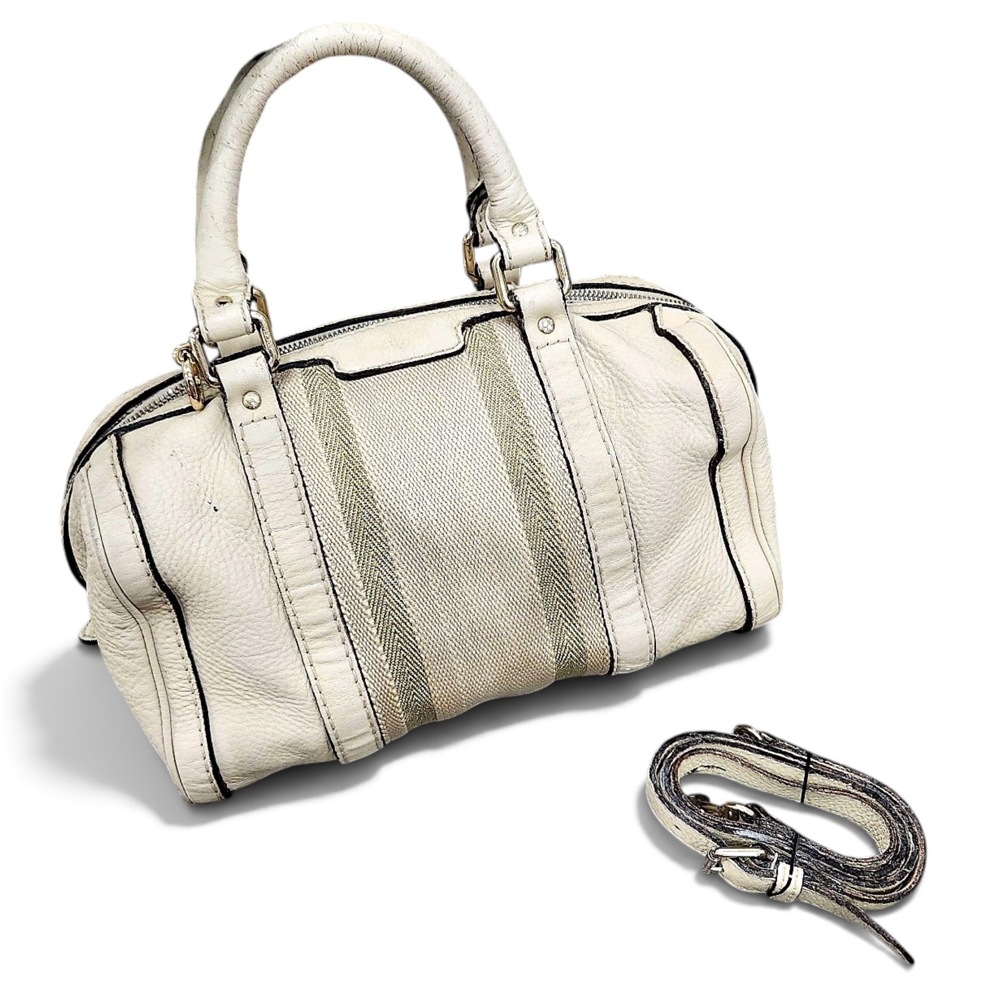 Ophidia Boston leather bowling bag