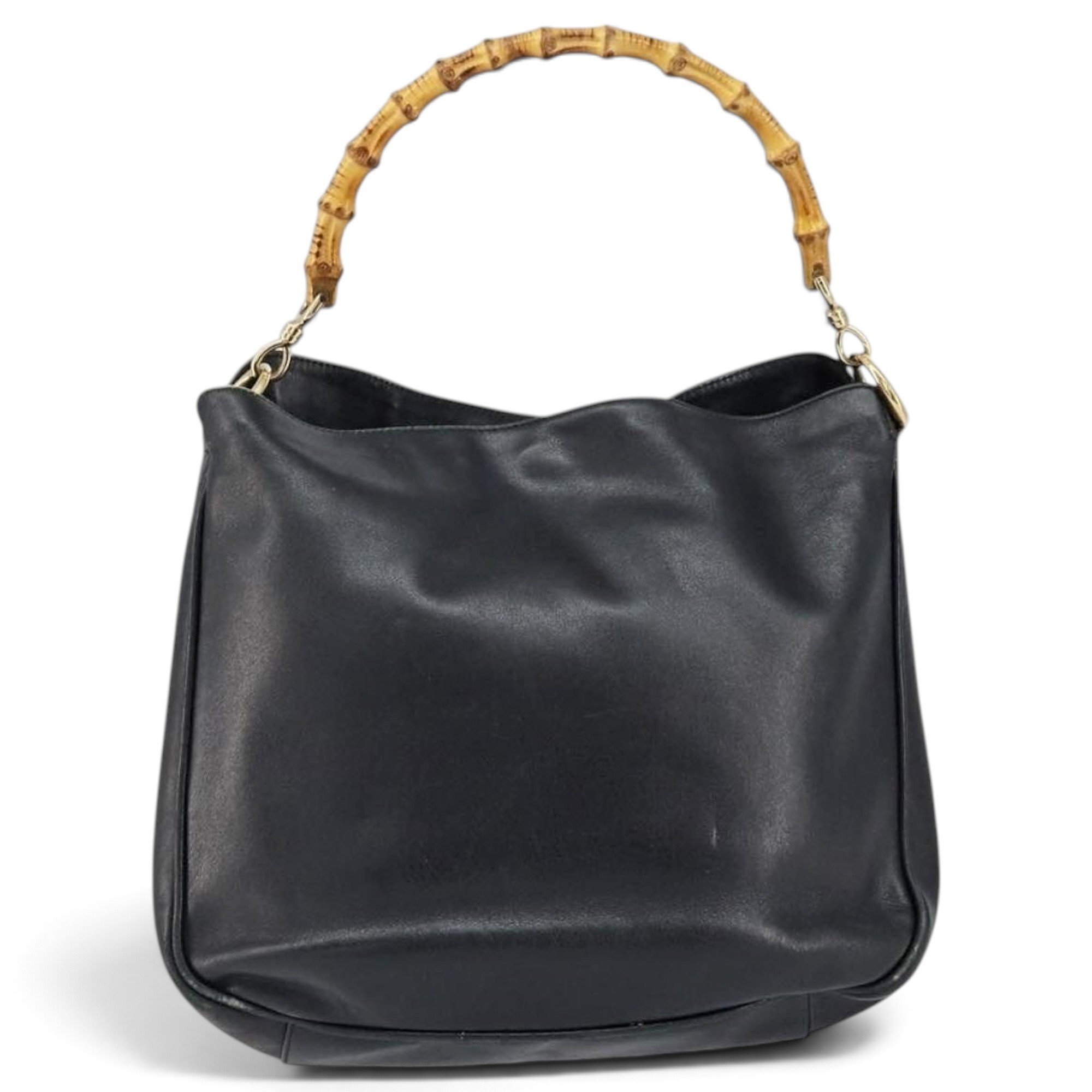 Bamboo leather handbag