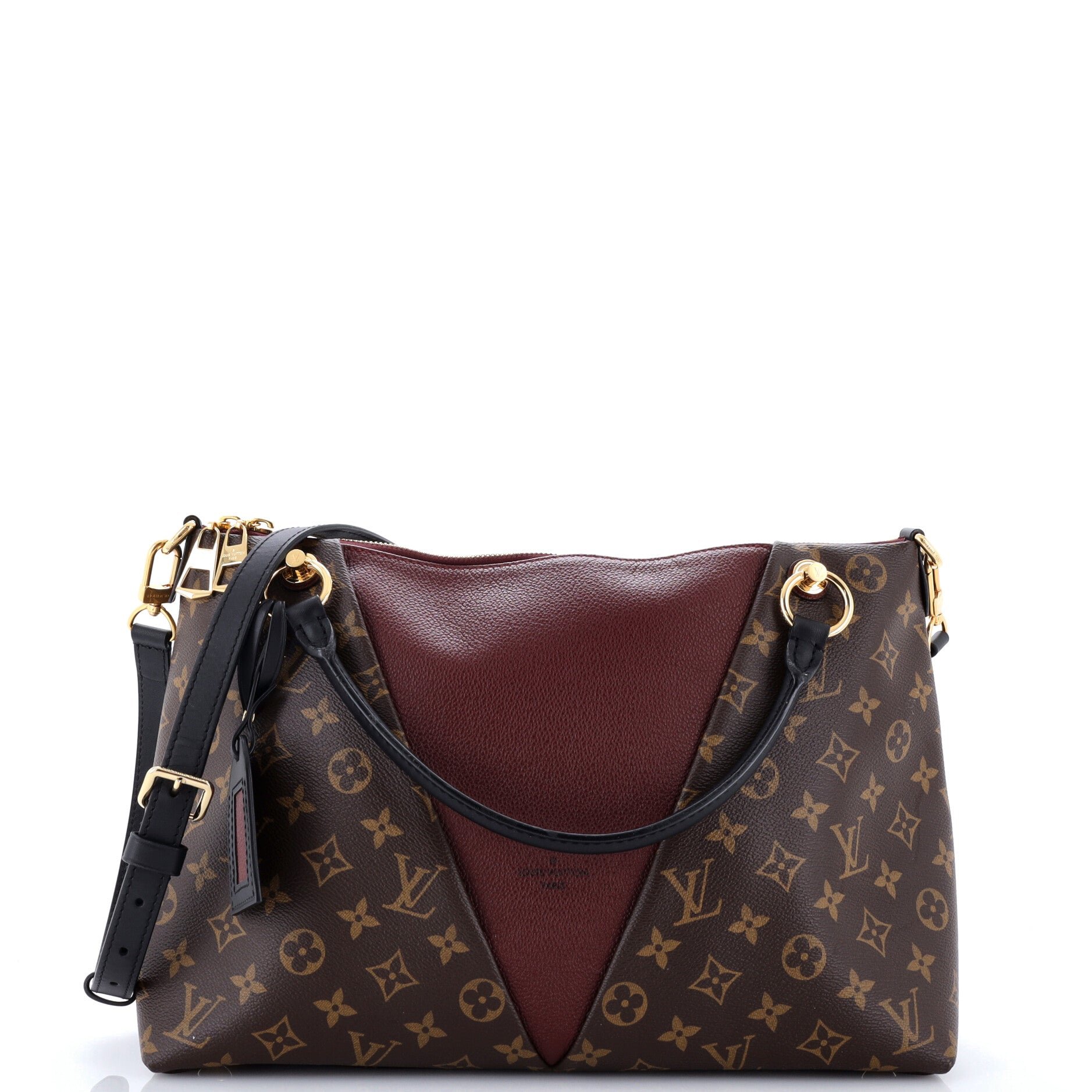 V Tote Monogram Canvas and Leather MM
