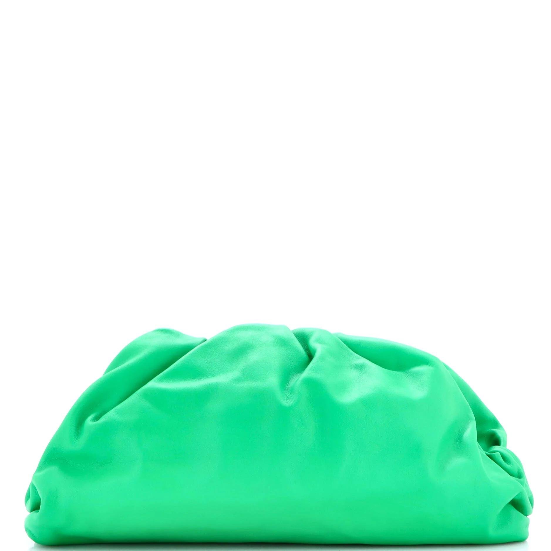 Leather clutch bag