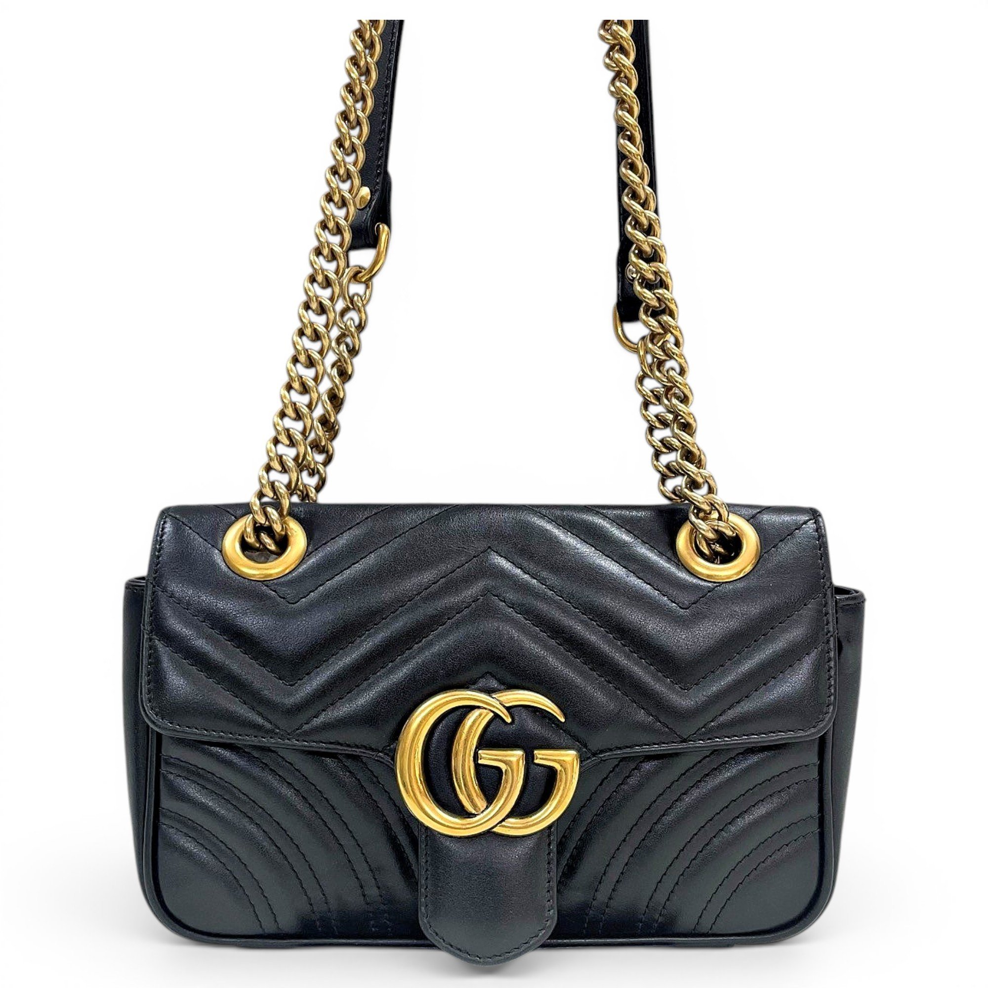 GG Marmont Flap leather crossbody bag