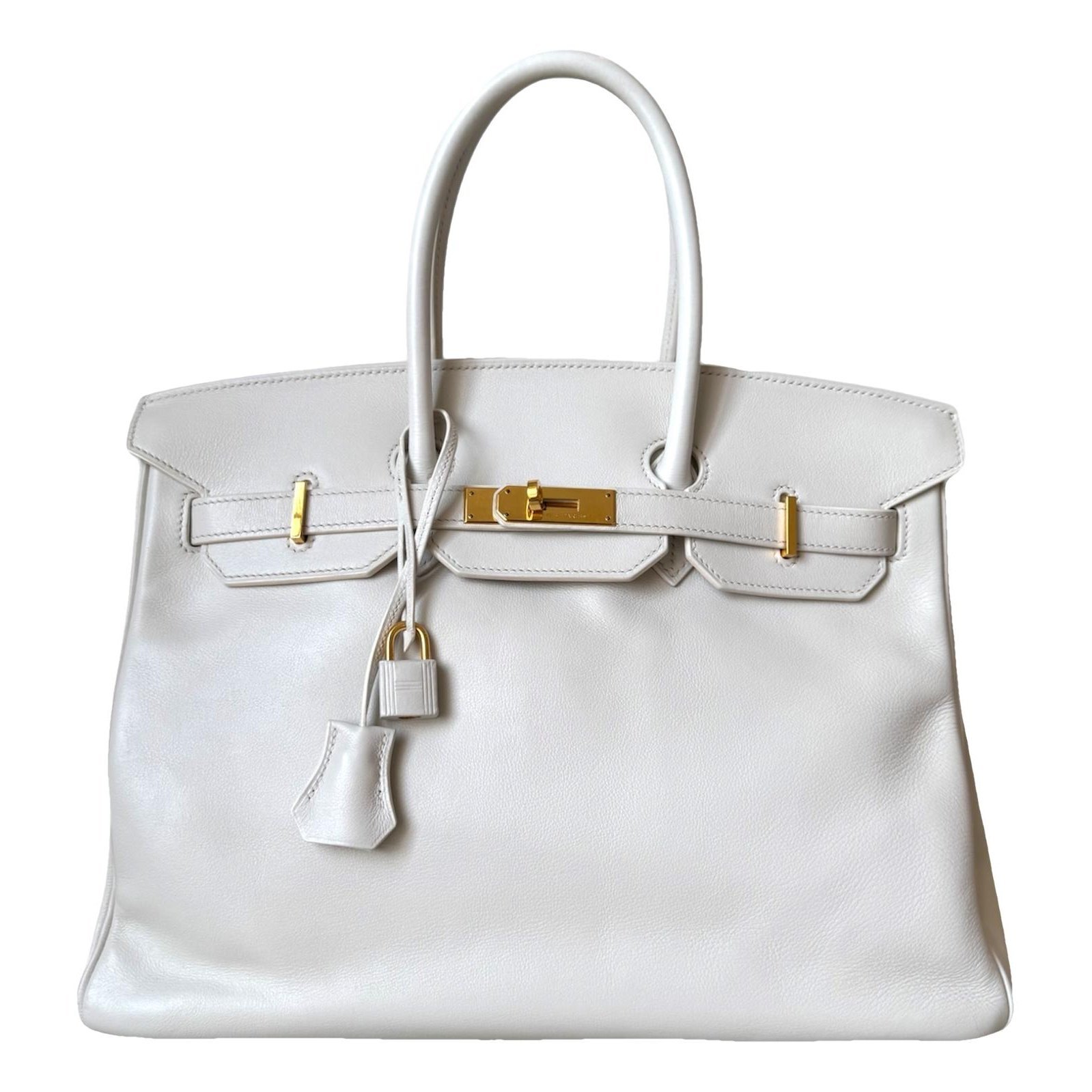 Birkin 35 leather handbag