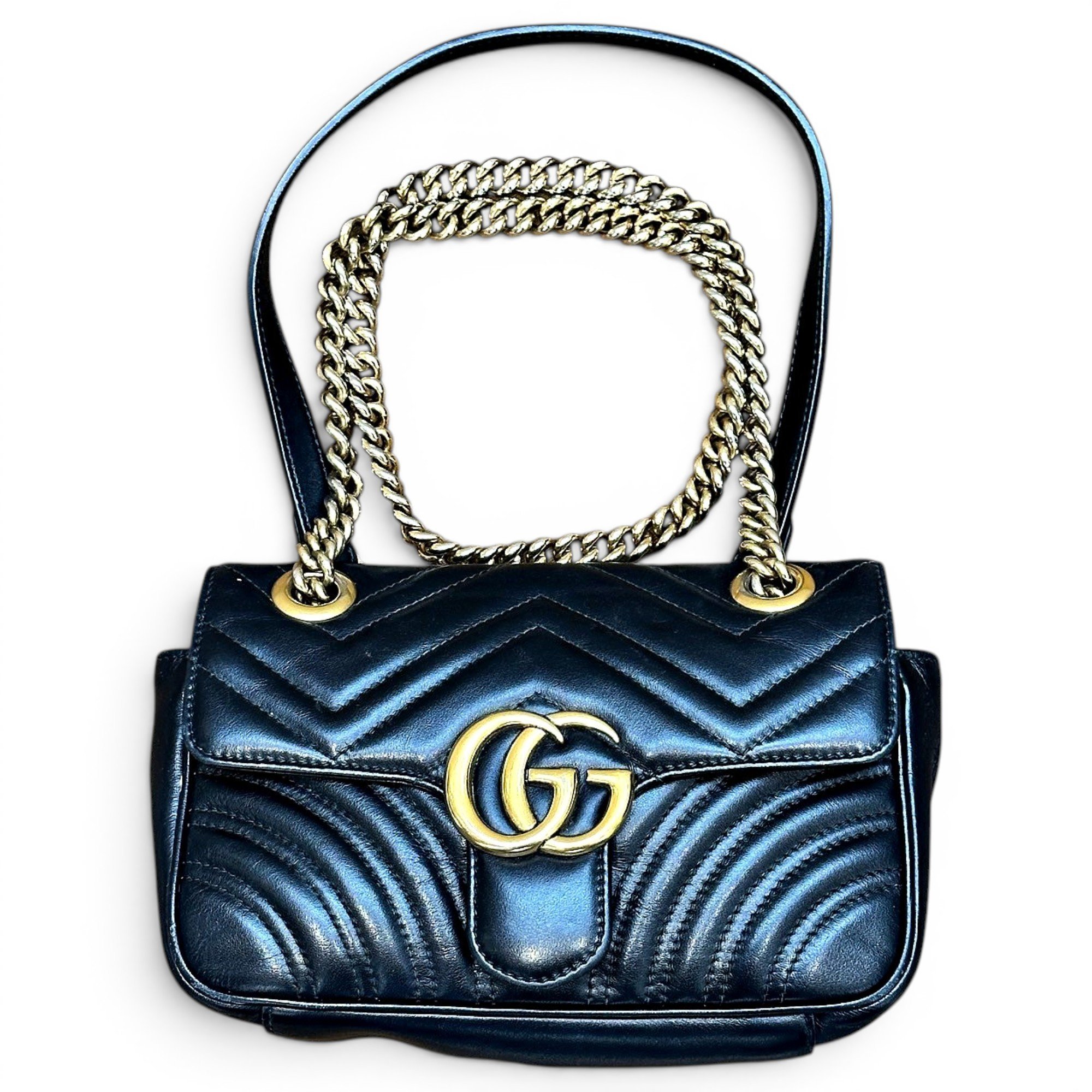 GG Marmont Flap leather handbag
