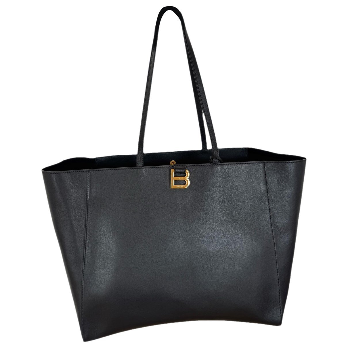 Hourglass leather tote