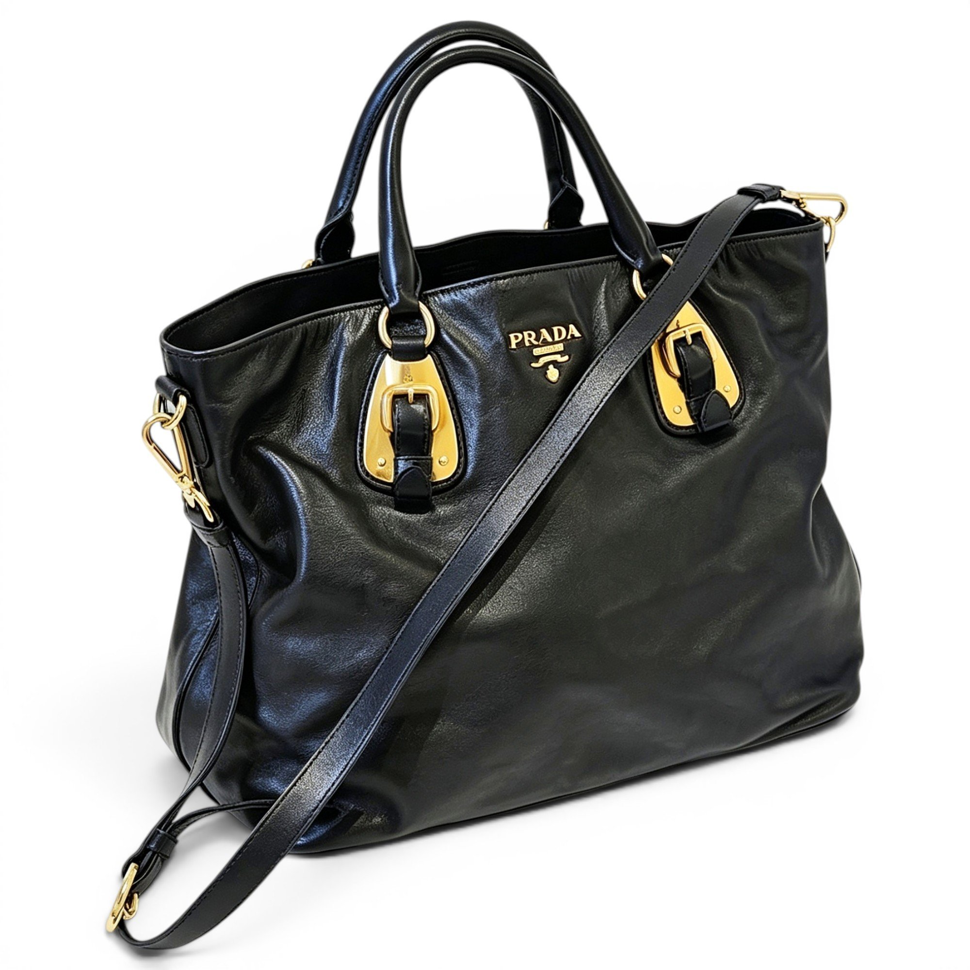 Madras leather handbag
