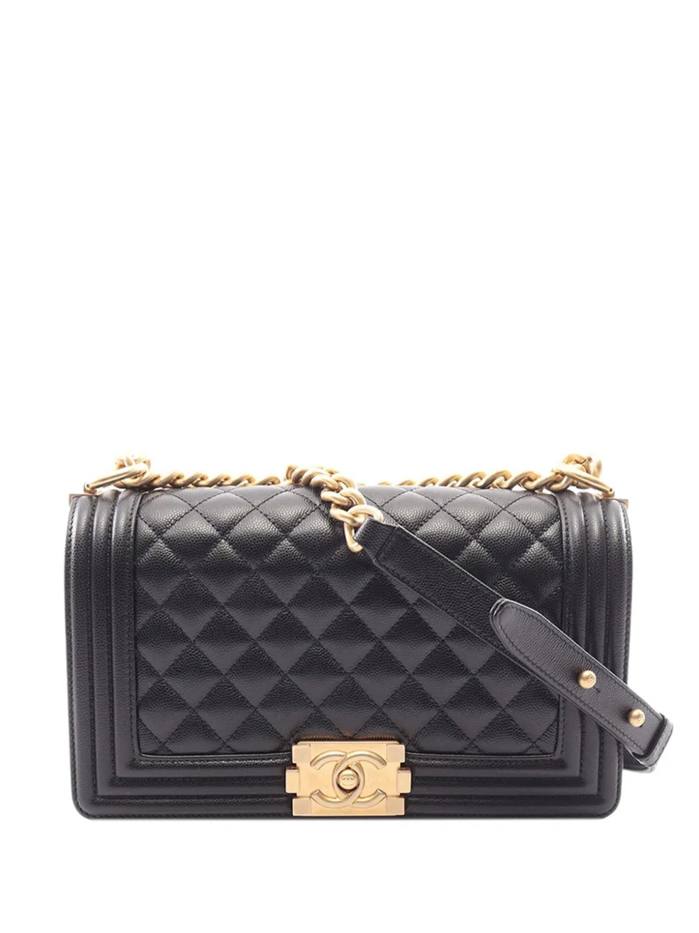 2021-2026 Small Quilted Caviar Boy Flap crossbody bag