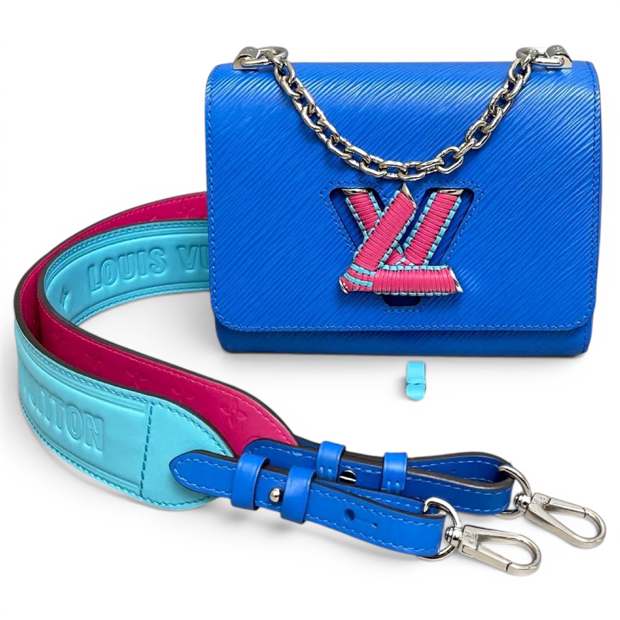 Twist leather handbag