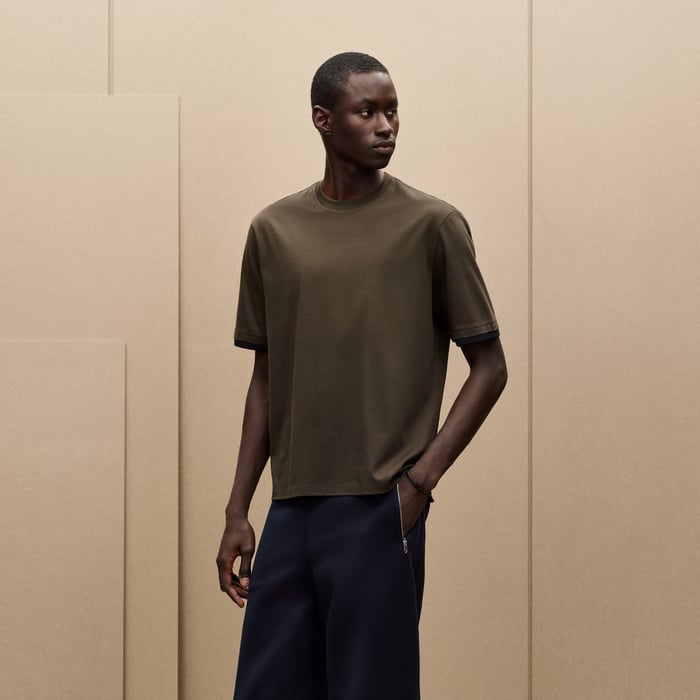 Taupe "Sellier" T-shirt