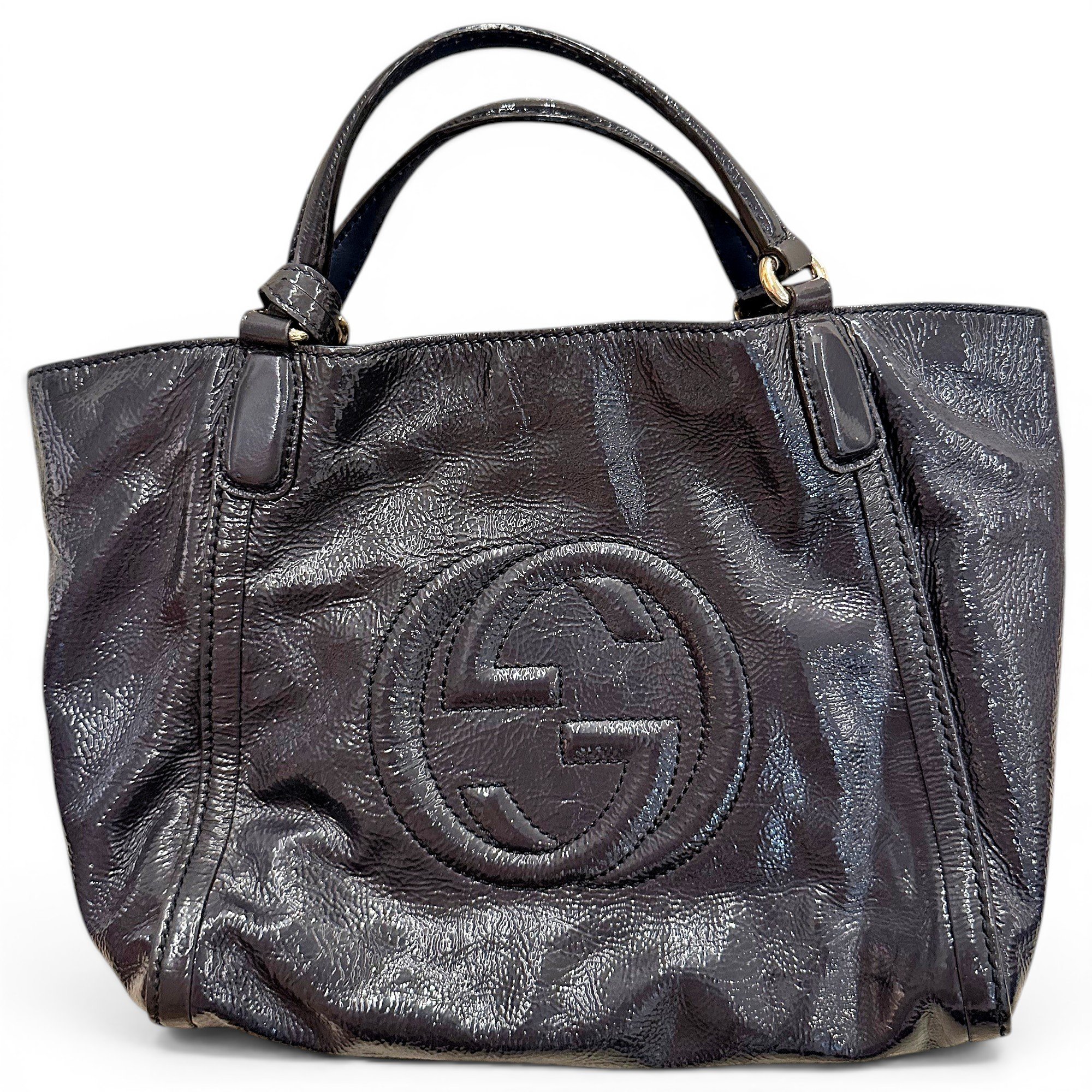 Soho patent leather handbag