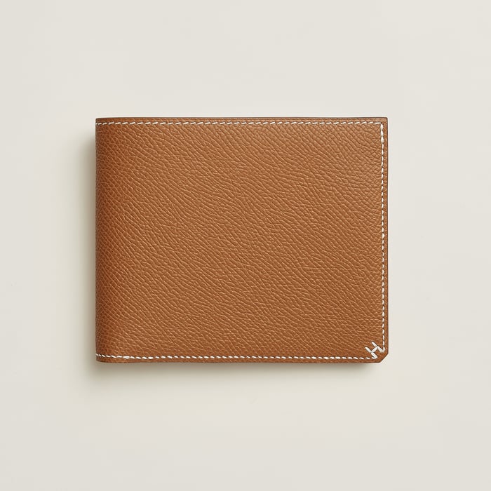 Gold H Sellier Compact Wallet