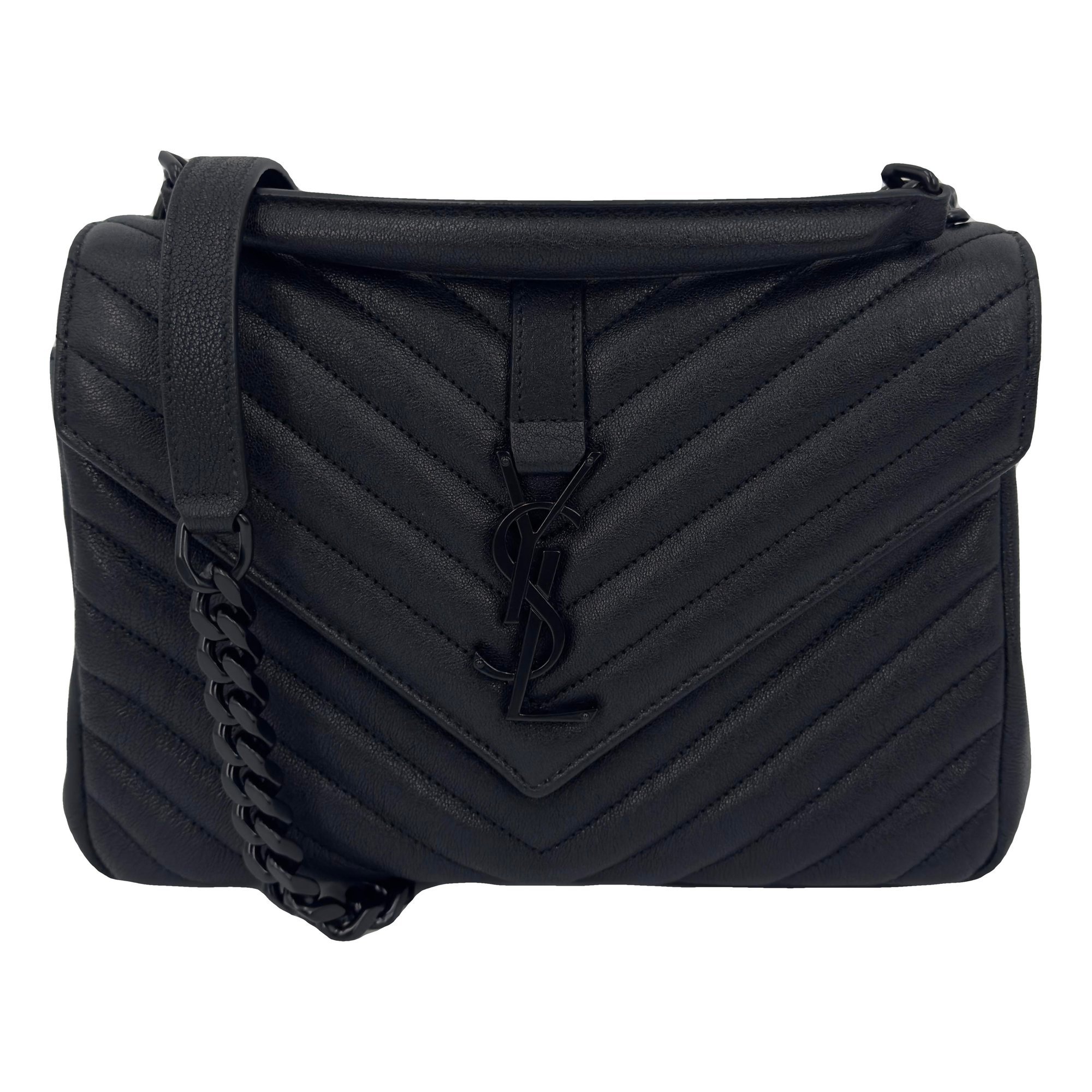 Collége monogramme leather crossbody bag