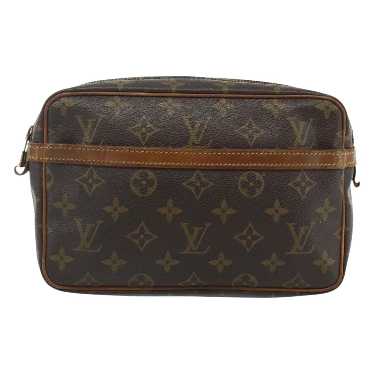 Leather clutch bag
