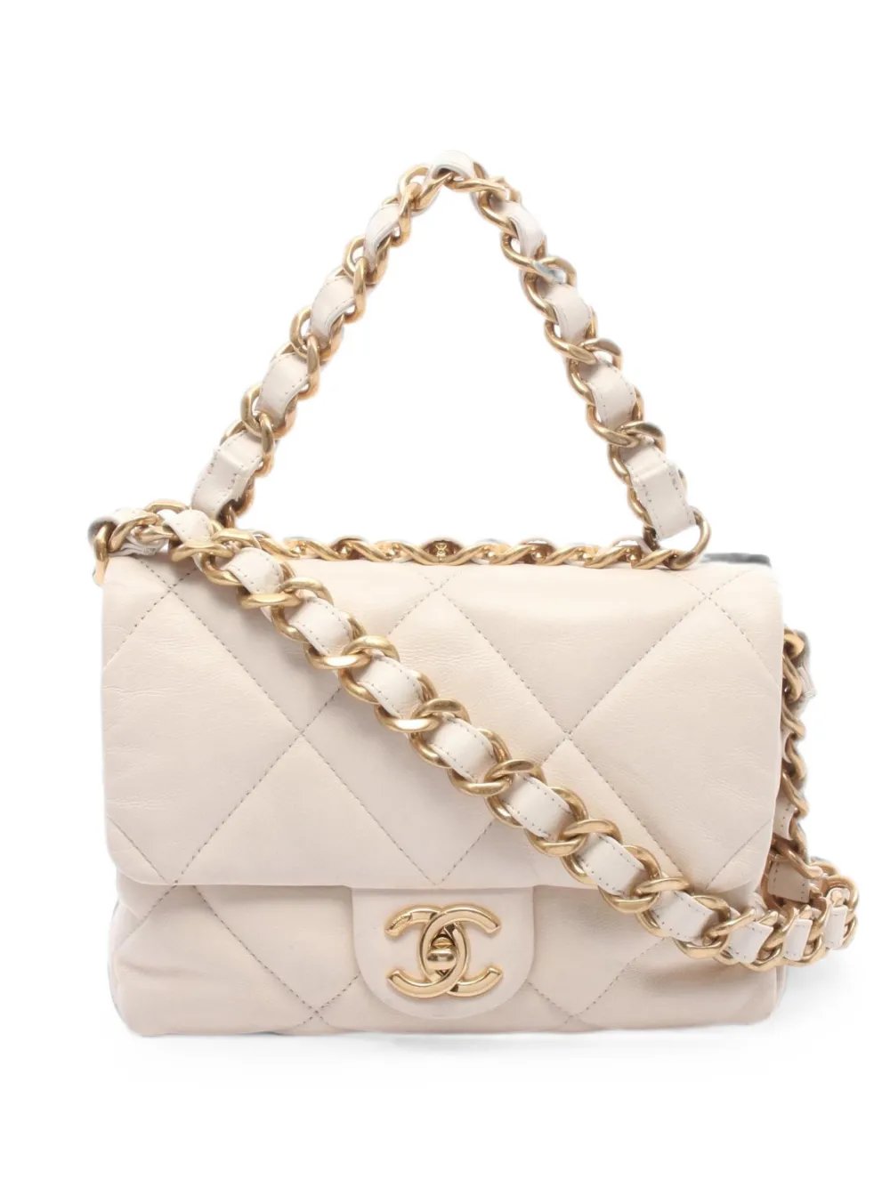 2000s matelassé chain shoulder bag