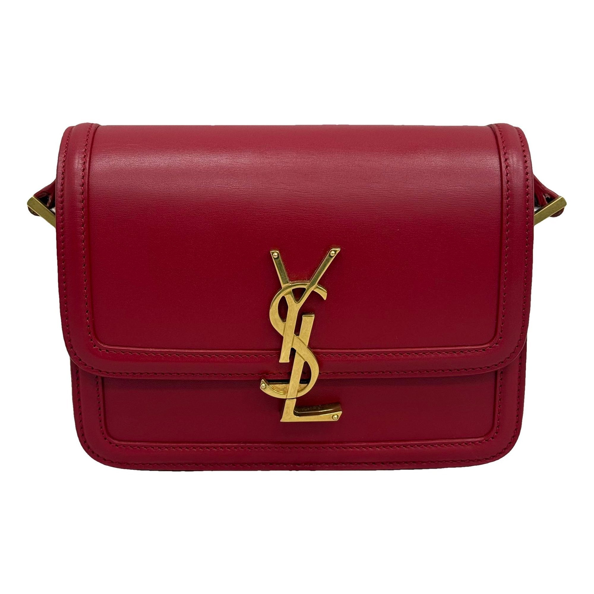 Solférino leather handbag