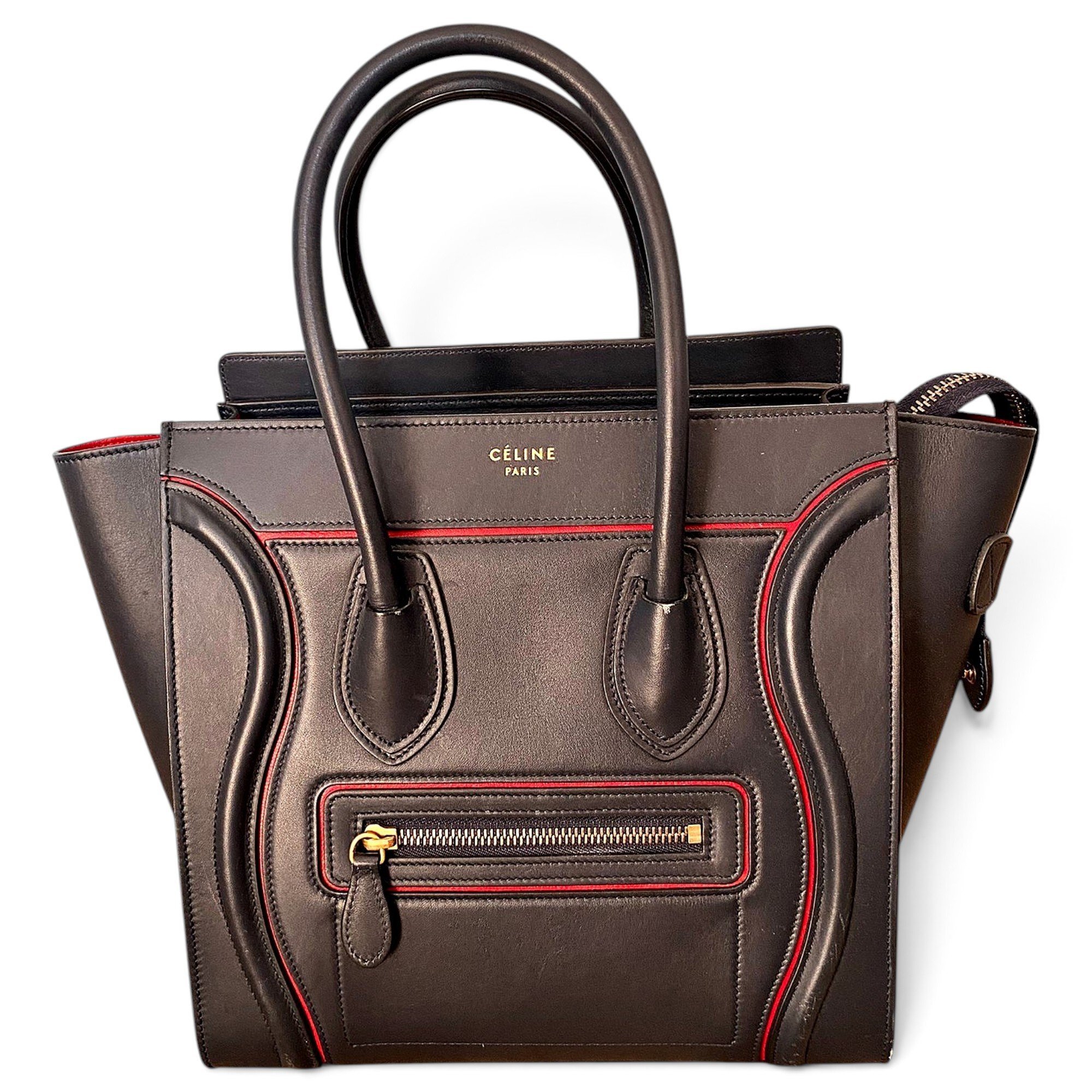 Luggage leather handbag