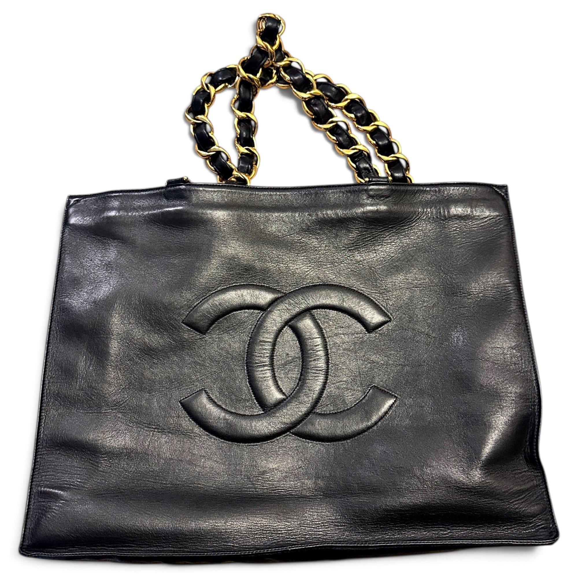 Grand shopping leather tote