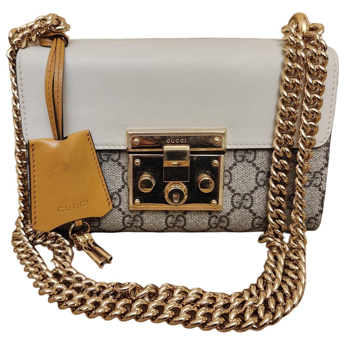 Padlock leather bag
