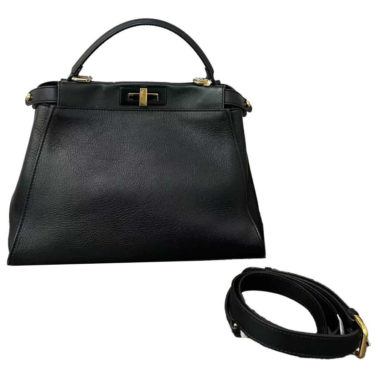 Peekaboo leather handbag