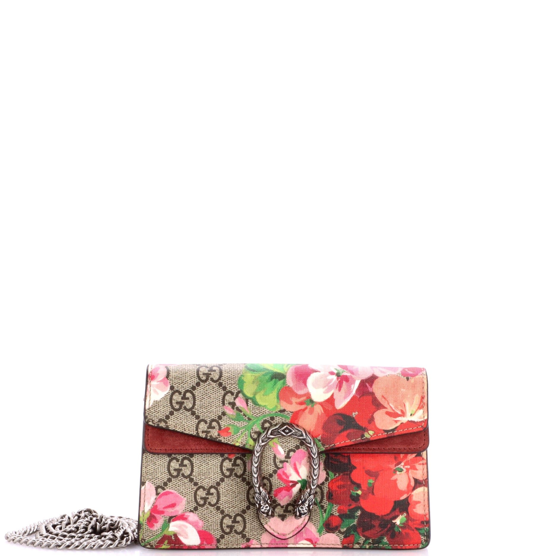 Dionysus Bag Blooms Print GG Coated Canvas Super Mini