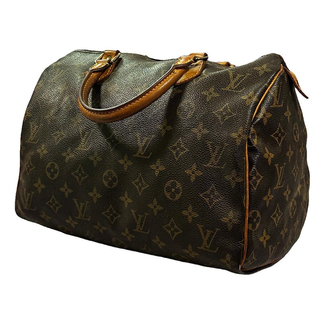 Speedy leather handbag
