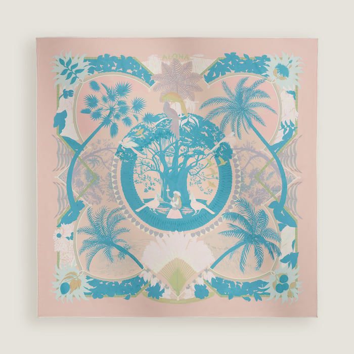 Aloha Double Face Scarf 90