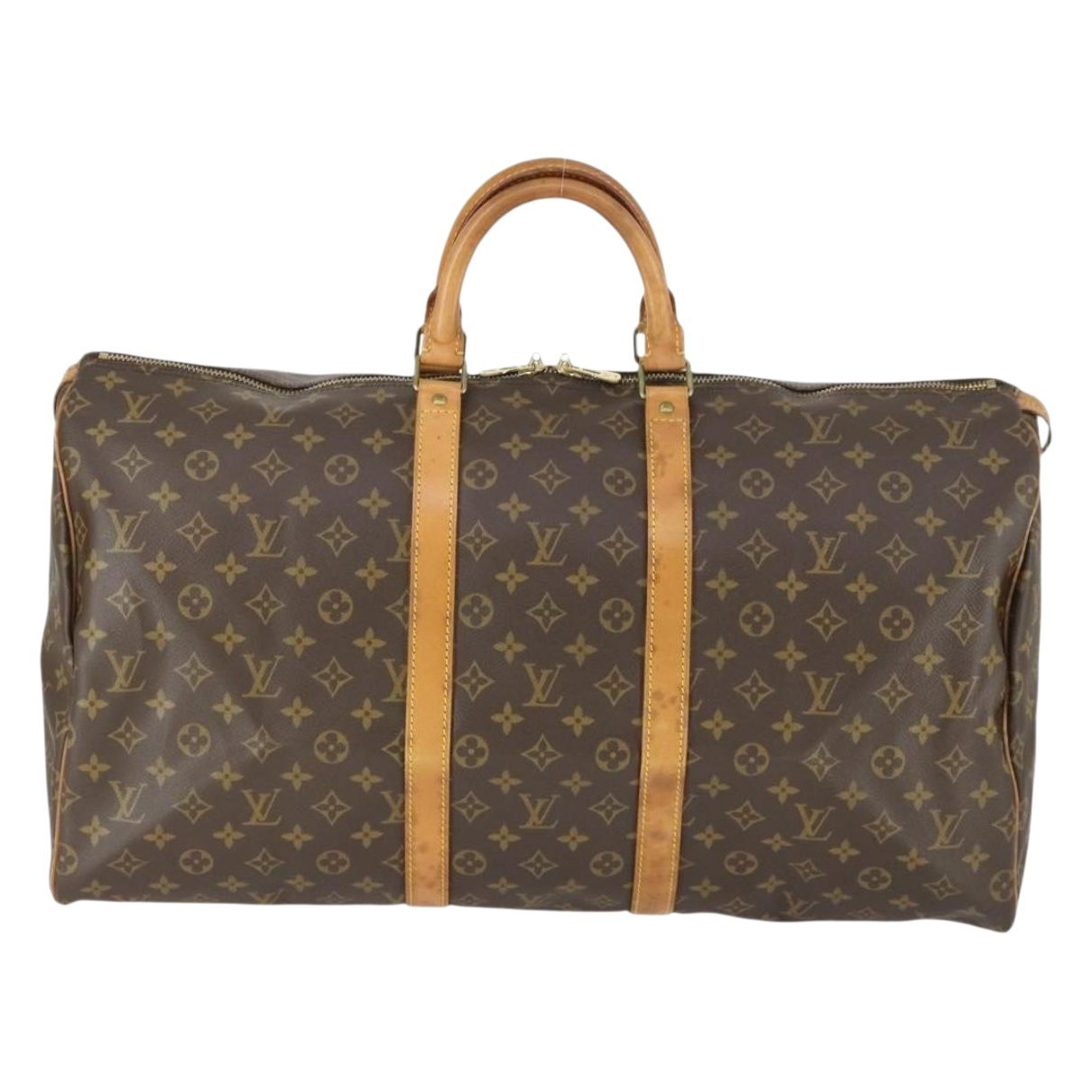 Keepall leather travel bag