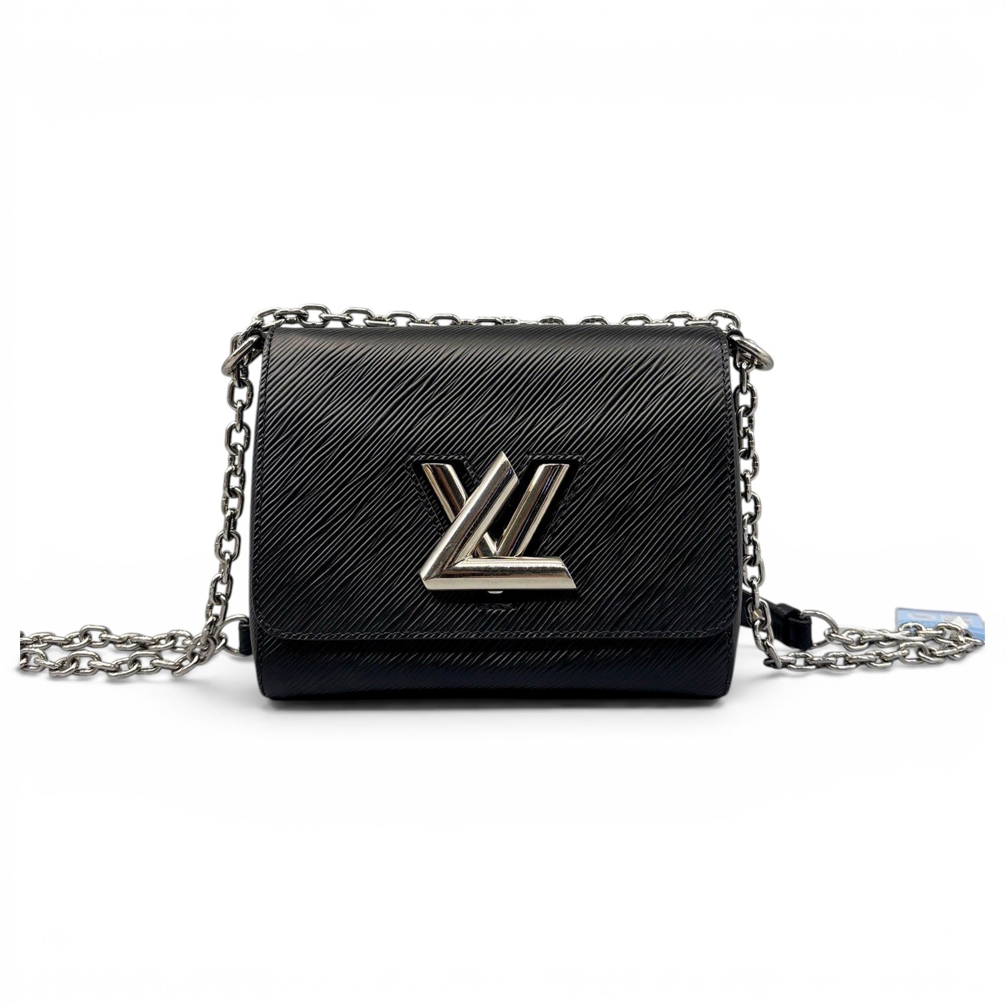 Twist leather handbag