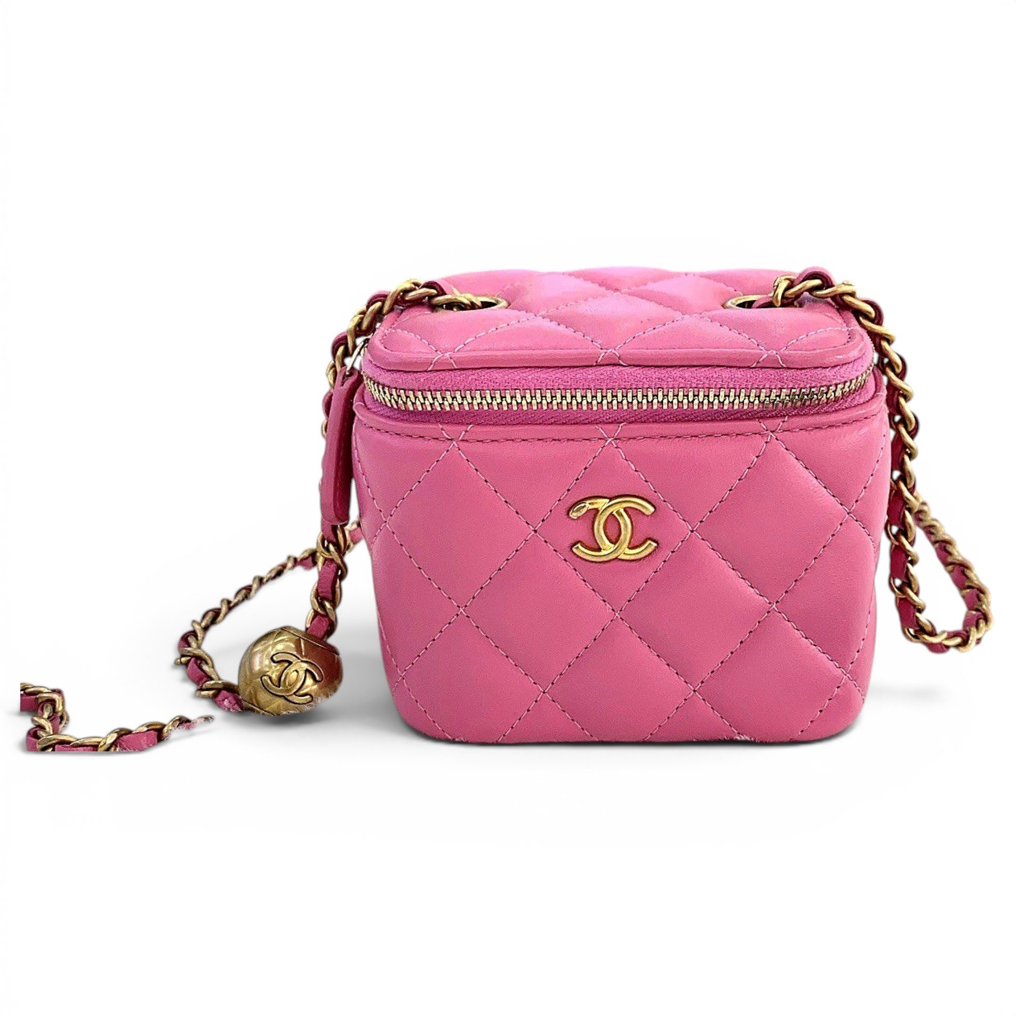 Trendy CC Vanity leather handbag