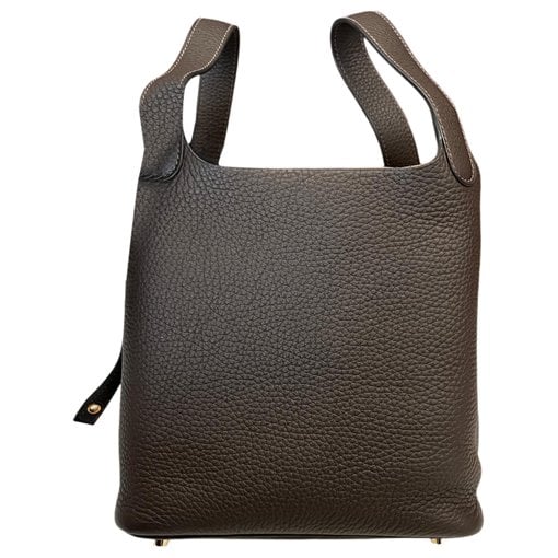 Picotin leather tote