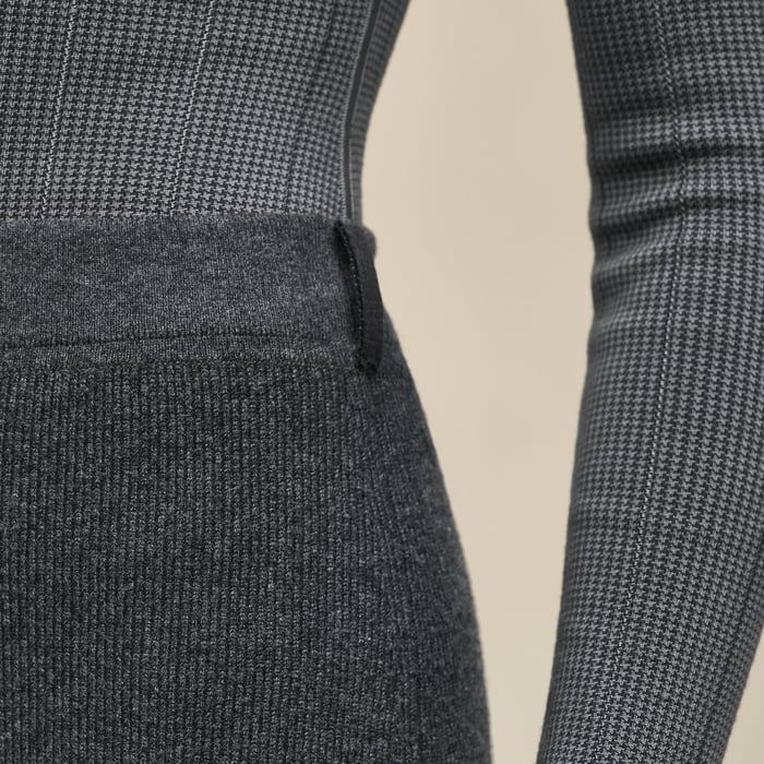 Gris Satin Cashmere Leggings