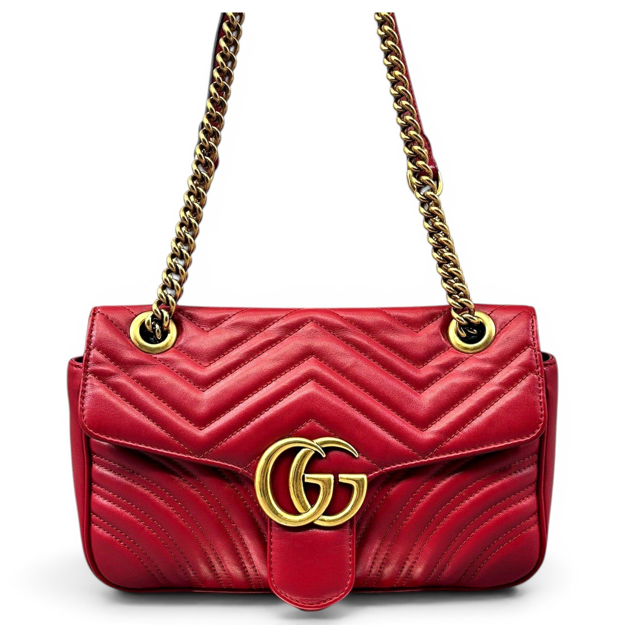 GG Marmont Flap leather handbag