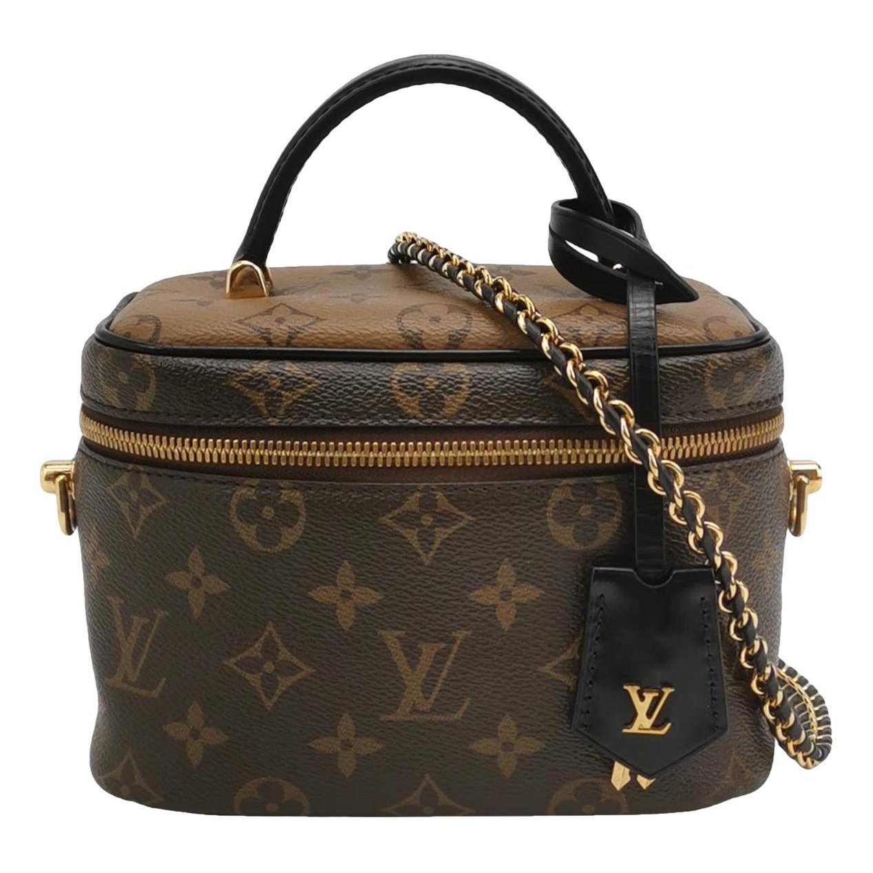 Vanity leather handbag