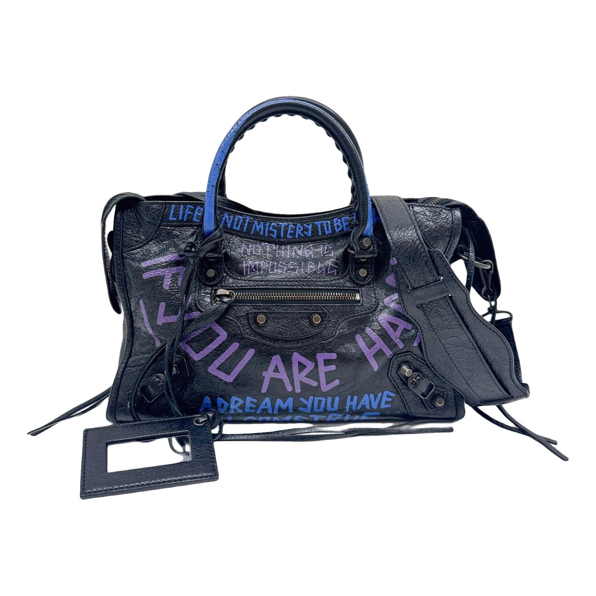City leather mini bag