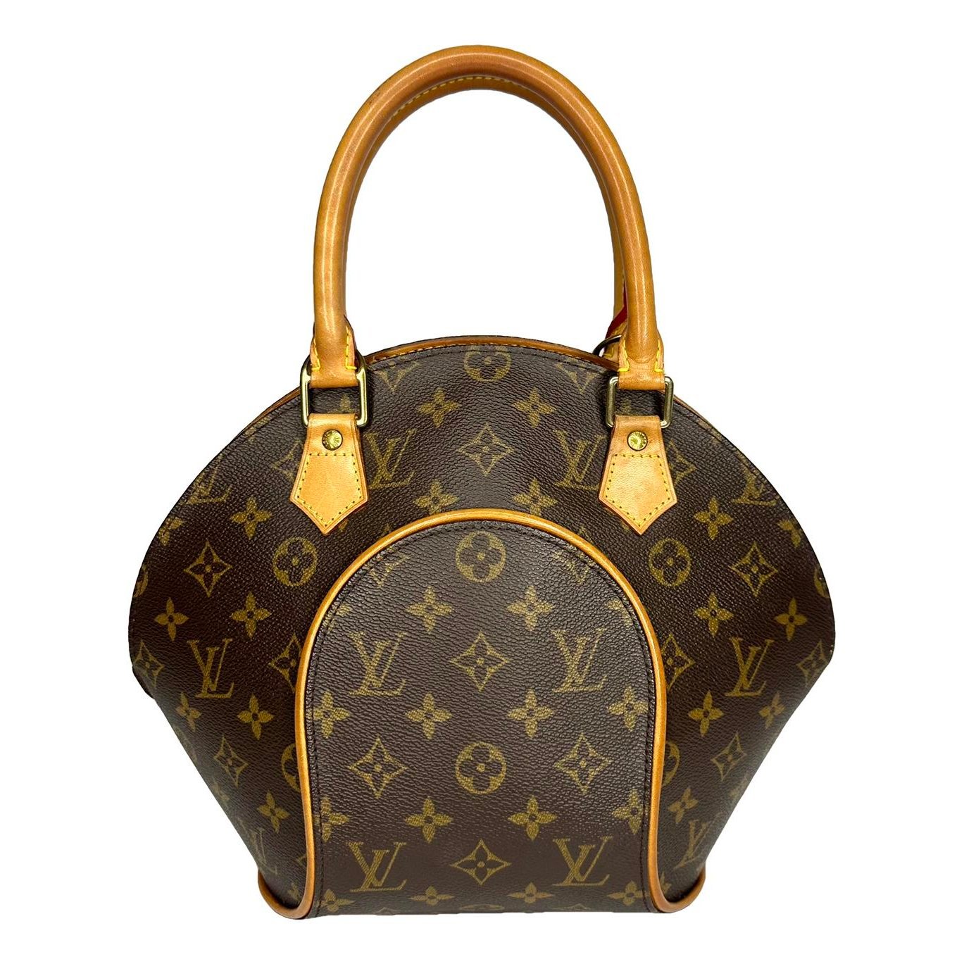 Ellipse leather handbag