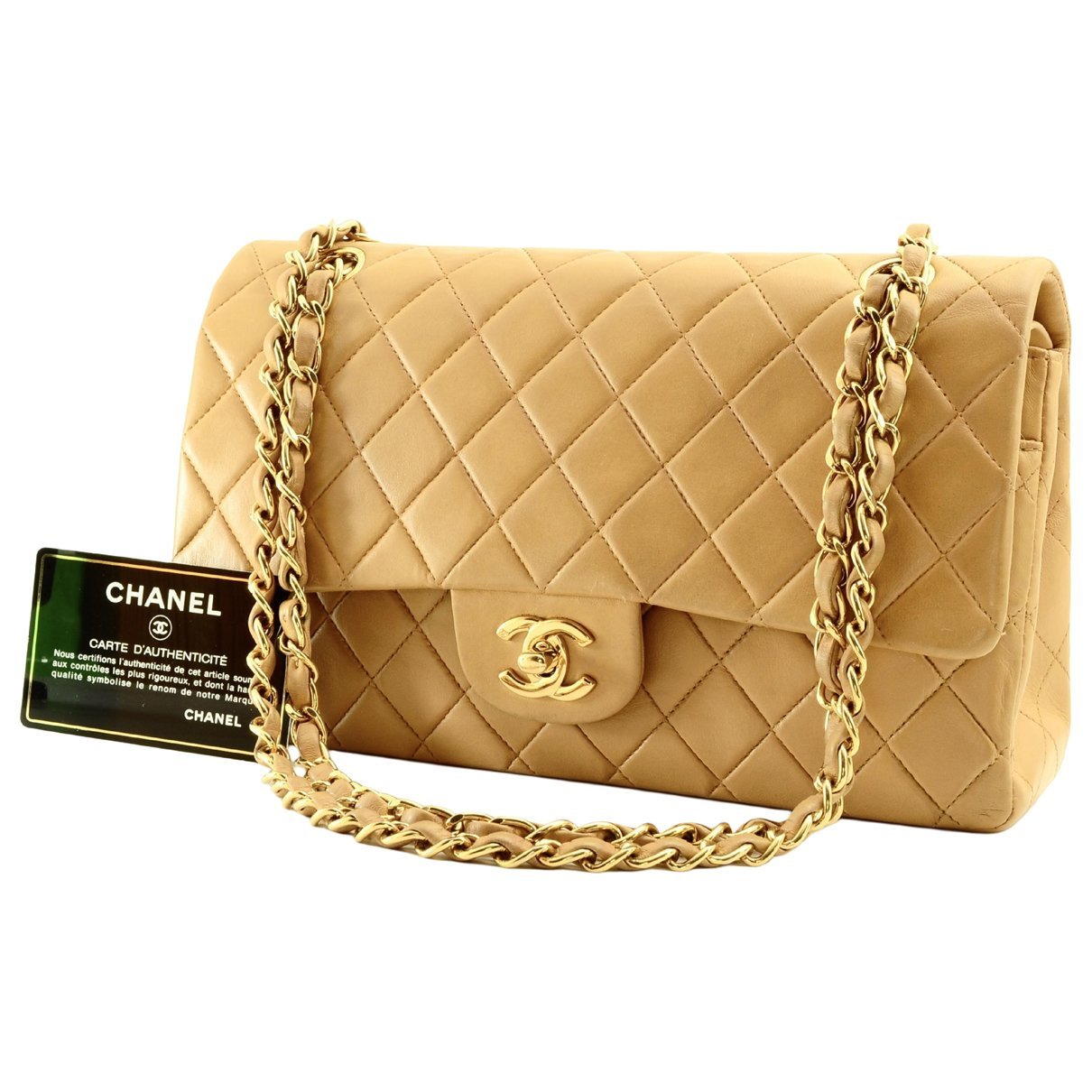 Trendy CC Flap leather handbag